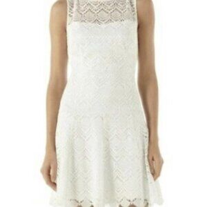 White House Black Market Peak-a-boo Lace Sleeveless Dress